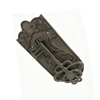 Poignée de porte en fonte Art Déco, poignée de porte sculptée européenne, décoration de style campagnard américain, utilisation extérieure, loquet de porte écologique