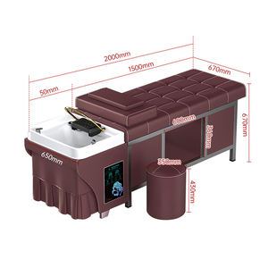 Moderne Hoge Kwaliteit Shampoo Bed Met Warm En Koud <span class=keywords><strong>Water</strong></span>, Verstelbare Temperatuur Shampoo Stoel Voor Salon - Product Image 6