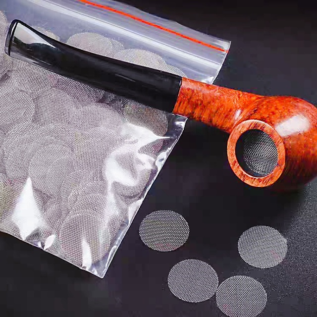 Plain Woven Pipe Combustion Filter Mesh Gold and Silver Hookah Filter Mesh