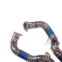 Knalpot Downpipe Header Grosir Pabrik Langsung untuk Porsche 718 GT4 RS 4.0L Paduan Titanium  Performa Tinggi Upgrade Tenaga