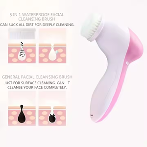 <strong>Electric</strong> <strong>Facial</strong> Cleaner 5 in 1 Face Cleansing Brush Wash Machine Spa Skin Care <strong>Massager</strong> Blackhead Cleaning <strong>Facial</strong> Cleanser Tools - Product Image 6