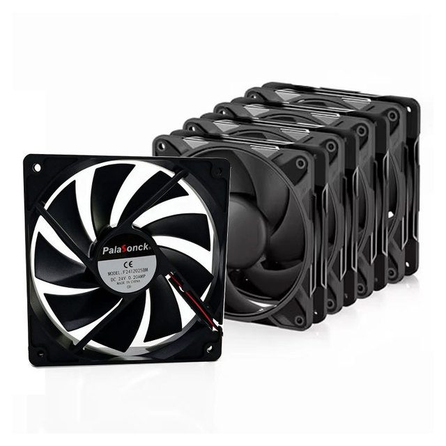 OEM ODM 9 Blade Quantity Ball/Sleeve Bearing 120mm DC Axial Cooling Fan for PC Case Power Supply Radiator