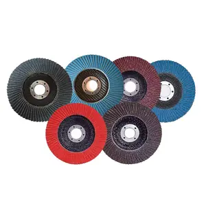 Zirconium Abrasive Aluminium Oxide 5 Inch Zirconia 4.5 Grit 80 Flexible Korean Style Grinding Wheels Flap Disc