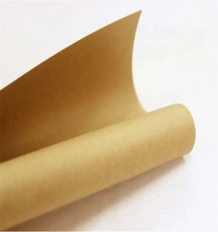 Papel Kraft marrom liso personalizado para sacolas de papel fabricadas na China