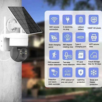 Caméra de sécurité solaire extérieure 4MP 1080P sans fil IP65 étanche alerte d'énergie solaire PTZ Caméra de sécurité solaire à vision couleur audio bidirectionnelle