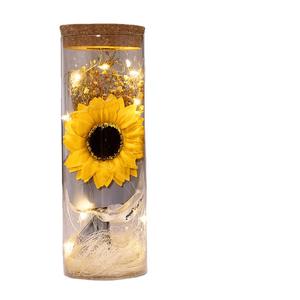 Venta al por mayor botella de deseos jabón flor rosa para regalo del Día de la mujer regalo de vacaciones con luz LED regalo del Día de San Valentín - Product Image 4