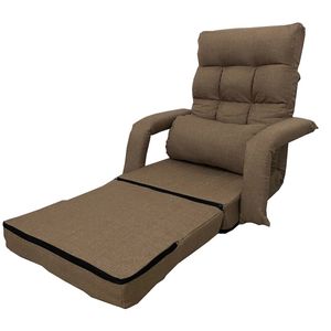 تمديد أريكة نوم قابلة للطي كرسي أرضي أريكة سرير مع وسادة كرسي فردي مع وسادة أريكة أرضية - Product Image 5