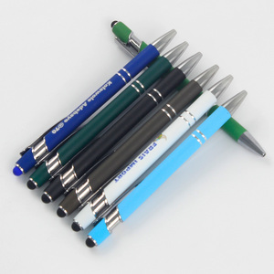 <span class=keywords><strong>Penna</strong></span> Multifunzionale 2-in-1 Personalizzata con Touch Screen, Regalo Promozionale con Logo Inciso al Laser, <span class=keywords><strong>Penna</strong></span> in Metallo Rivestita in Gomma - Product Image 6