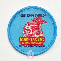 Patchs thermocollants personnalisés Patchs de presse à chaud Bordure découpée à la chaleur Merrowe Patchs tissés découpés au laser