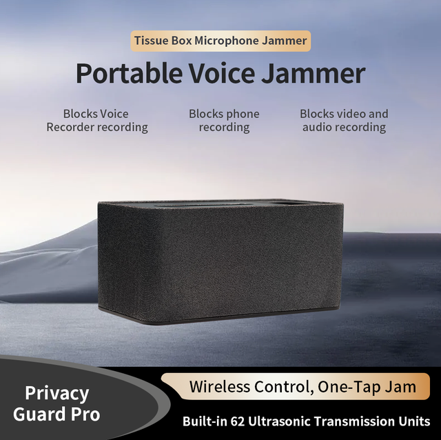 Wireless Remote Control Tissue Box Recording Jammer-Security Protection Product