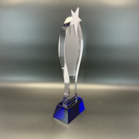 Cadeau d'affaires vierge Crystal Award Gravure Sublimation Personnalisé K9 Crystal Trophy Glass Awards Plaque