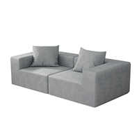Canapé Modulable Complet pour Salon, Mobilier de Maison Populaire, Support en Mousse Robuste, Canapé 6 Places, Canapé Individuel