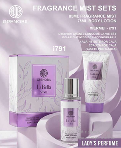 Grenobil La Bella Viva Fragrance <b>Set</b> 85ml Eau De Toilette <b>Spray</b> For Women Floral Scent Gift Box - Product Image 3