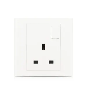 Saudi Arabia Electrical Power Outlet Simple 1 Gang Swithed Socket