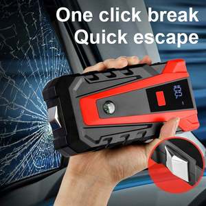 12VCar Jump motorino di avviamento Power Bank Power Bank martello di sicurezza con morsetto di protezione sovraccarico - Product Image 2