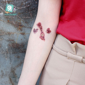 Pegatinas Temporales de Tatuajes de Heridas Sangrientas, Pegatinas de Tatuajes de <span class=keywords><strong>Terror</strong></span> para Halloween, Heridas Realistas Cosidas, Decoración para Fiestas de Halloween - Product Image 6