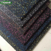 Dalles en caoutchouc EPDM emboîtables haute densité pour gymnase, équipement de stand de tir, piste de course