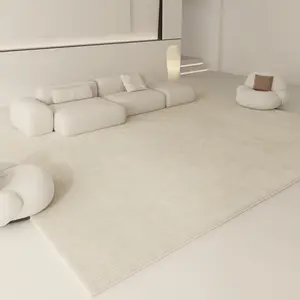 Faux Cashmere área tapete, macio e luxuoso conforto lavável sem derramamento tapetes antiderrapantes para sala de estar, quarto, jantar