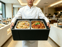 Conteneur isotherme EPP pour banquets d'hôtel, 33L-2 GN, pour buffet, traiteur, chaud/froid, léger, empilable, durable, usage commercial