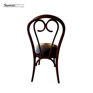 <span class=keywords><strong>Chaise</strong></span> moderne en bois de hêtre massif avec assise en PU et dossier en bois courbé pour mariage, banquet et café-bistro - Product Image 3