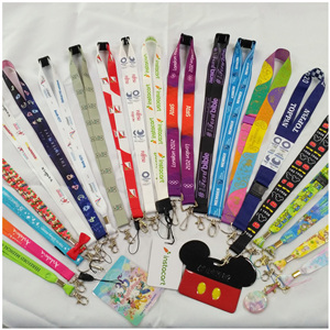 MOQ 100 PCS昇華ネックストラップデザイナーデジタル印刷ポリエステルストラップロゴ付きカスタム - Product Image 2