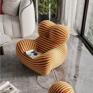 Up5 Up6 Easy Chair Whith Bolas design italiano up sala de espuma PU bola abraço fácil poltrona sofá preguiçoso confortável cama