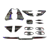 Accessoires en plastique ABS chromés, ensembles complets, kits, couvercles, 25 pièces pour TOYOTA HILUX REVO 2016