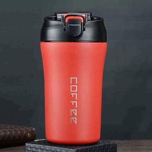 Stainless Steel <b>Coffee</b> Mug Portable Car Thermos Business Office Gift Dual-Drink Mug - Product Image 5