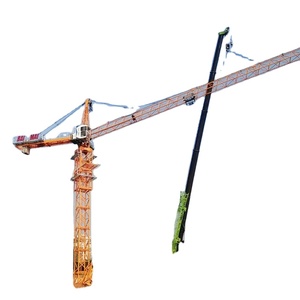 Grue à tour à plateforme plate d'une capacité de 8 tonnes et d'une portée de 60 mètres pour travaux de construction. - Product Image 1