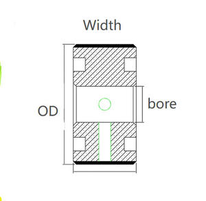 Rouleau <span class=keywords><strong>de</strong></span> <span class=keywords><strong>guidage</strong></span> <span class=keywords><strong>de</strong></span> convoyeur avec vis, roue <span class=keywords><strong>de</strong></span> <span class=keywords><strong>guidage</strong></span> pour système solaire photovoltaïque, guide <span class=keywords><strong>de</strong></span> sélection et tableau des dimensions - Product Image 2