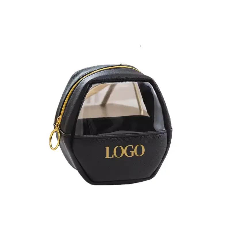 Nuovi arrivi ragazza logo personalizzato impermeabile semi viaggio lavaggio pvc make up borse cosmetiche set di 3 pz trucco vanity bag