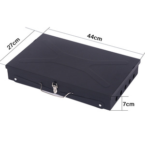Parrilla de carbón plegable de acero para exteriores, superventas transfronteriza, con caja de herramientas - Product Image 5