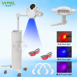 Dispositivo de blanqueamiento dental Vimel de tres colores, 60W, luz LED azul, máquina portátil para blanquear los dientes, para uso profesional. - Product Image 1