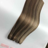 Extensions de cheveux à trame machine double trame Remy 100% cheveux humains colorés cousus à la machine