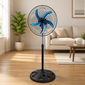 Ventilador de Pedestal Mecánico de Plástico Eléctrico de 5 Aspas, de 13-17.9 Pulgadas, con Enfriamiento por Aire, Altura Ajustable y Oscilación, para Uso Doméstico - Product Image 3