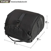 Sac de casque tactique, sac de rangement rembourré pour casque de moto, sac de casque Molle avec design anti-rayures