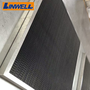 Panneau de ventilation en nid d'abeille en acier inoxydable pour salle blanche, échange d'air, plafond, mur, 304, étanche, résistant au feu, encadrement personnalisé - Product Image 1