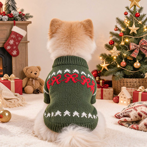 Warm Turtleneck Pet Knit <strong>Jumper</strong> Winter <strong>Xmas</strong> Tree Snowflake Pattern Pet Clothes for <strong>Dogs</strong> Cats Outfit Christmas <strong>Dog</strong> Sweater - Product Image 4
