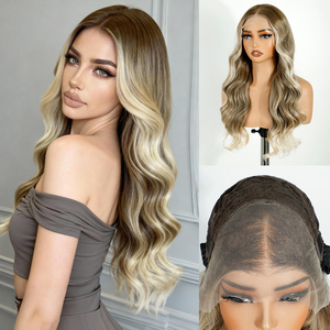 Pelucas Sintéticas con Frente de Encaje HD 13x4, Resistentes al Calor, Fibra Futura, Cabello Sintético sin Llama, Pelucas sin Pegamento con Frente de Encaje HD - Product Image 5