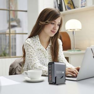 ปลั๊กชาร์จเร็ว 200w Gan Usb สำหรับ US EU AU UK พร้อมระบบป้องกันหลายชั้น - Product Image 5