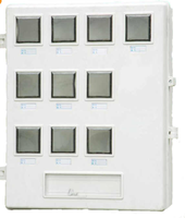 Boîte de distribution industrielle intérieure HMJ, multi-usages, 6 prises, 12V-400V, avec serrure biométrique, IP54, ABS