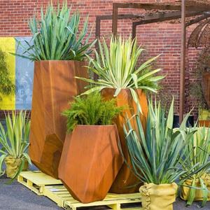 Fioriera Rettangolare da Giardino Personalizzata in Acciaio Corten Effetto Ruggine per Esterni - Product Image 6