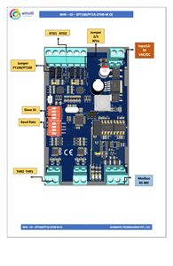 Module d'E/S en plastique WIN-IO-2PT2THR-M WITTELB avec 2 entrées PT100/PT1000 et 2 entrées thermocouple (J/K programmables) |   Modbus RTU RS485 - Product Image 2