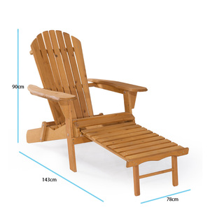 Sedia Pieghevole Adirondack in Legno per Giardino e Spiaggia - Product Image 3
