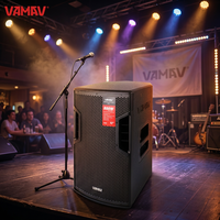 VAMAV Bocinas Activas N12 de Rango Completo 400W 12'' Carcasa de Madera Sistema de Audio para Conferencias, Música y Escenarios