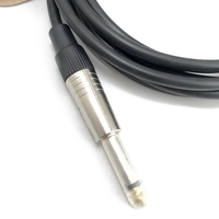 Câble de guitare 10 pieds câble d'instrument électrique ampli de basse 1/4 droit à angle pour guitare électrique câble de mélangeur de guitare basse