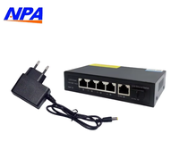 Switch de Red Ethernet RJ45 de 5 Puertos 2.5G con 1 Puerto SFP de 10G para Uplink, Apilable y con QoS, Plug and Play para Cámaras IP/Puntos de Acceso WiFi - En Stock