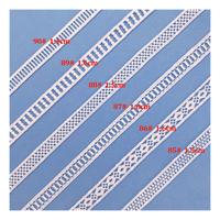 Dentelle décorative en polyester brodée de fleurs en soie de lait de 1 à 3 cm pour la couture et la finition des escaliers – Vente en gros