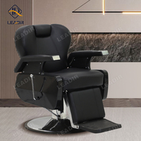 Vente en gros d'équipement de salon de coiffure moderne Chaise de coiffeur pour homme Chaise de barbier robuste avec repose-pieds
