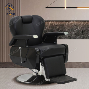Vente en gros d'équipement de salon de coiffure moderne Chaise de coiffeur pour homme Chaise de barbier robuste avec repose-pieds - Product Image 6